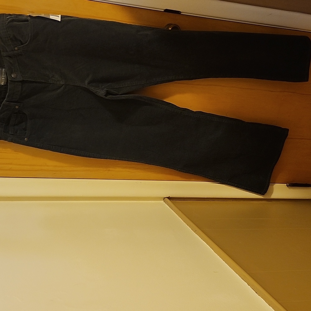 Falls Creek Gray Corduroy High Waist Flare Womens Size 12